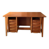 Bureau de style scandinave mid-century 50-60, dos bibliothéqué