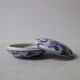 Porcelain pill box decorated with blue and white flowers