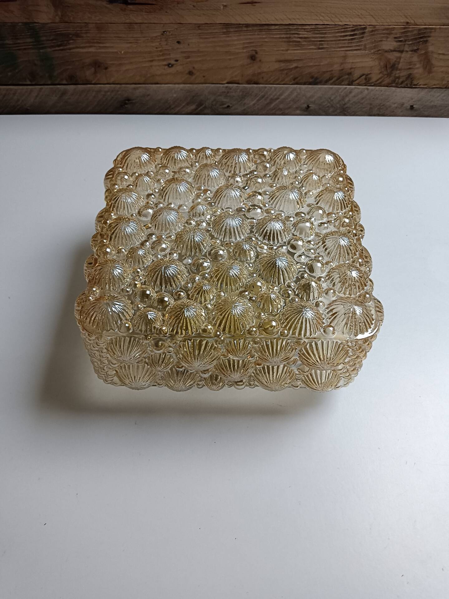 Luminaire verre et support à électrifier