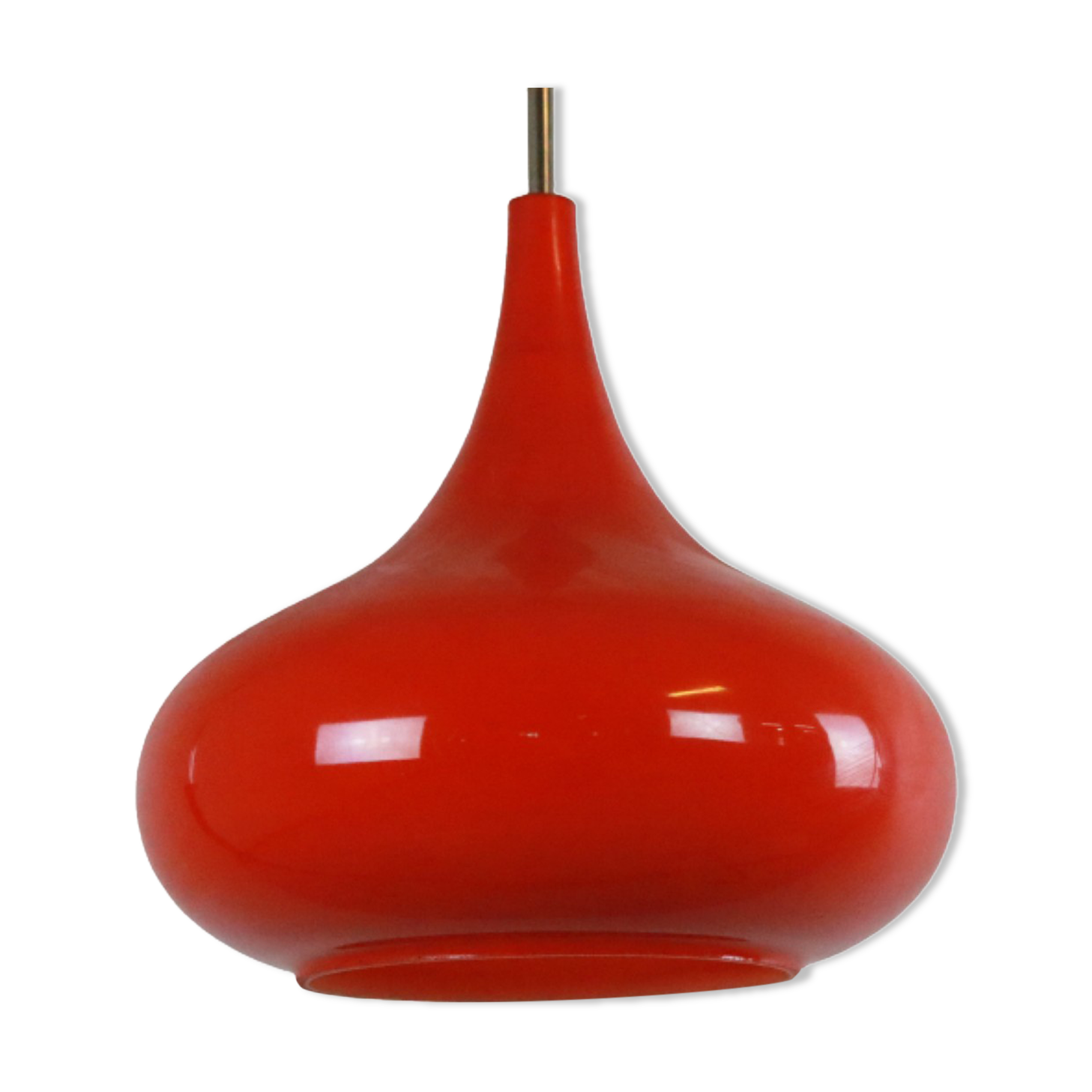 Glass pendant lamp orange