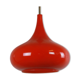 Glass pendant lamp orange
