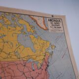 Map vidal-lablache North America