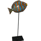 Raku ceramic apartment fish