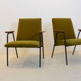 Pair of Pierre Guariche Armchairs by Meurop