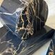 Pair of Portoro marble bookends