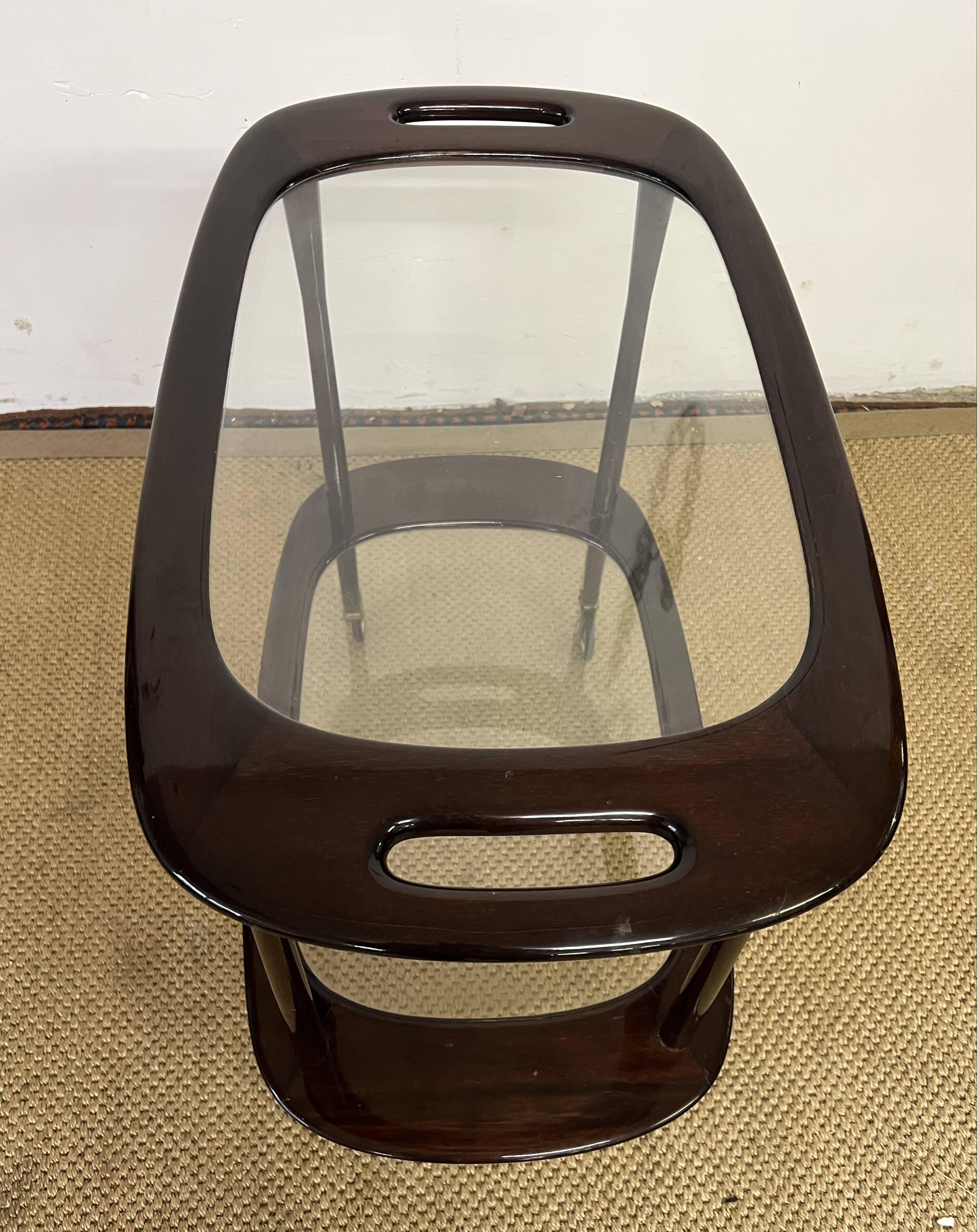 Italian service trolley or bar / Trolley on wheels from the 1950s