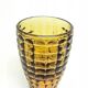 Optical vase, Polish modernism, yellow glass, Ząbkowice, Poland, 1970s