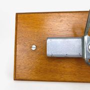 Porte-manteaux industriel vintage bois et métal