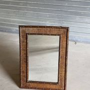 Bamboo and rattan mirror, 1960s-1970s