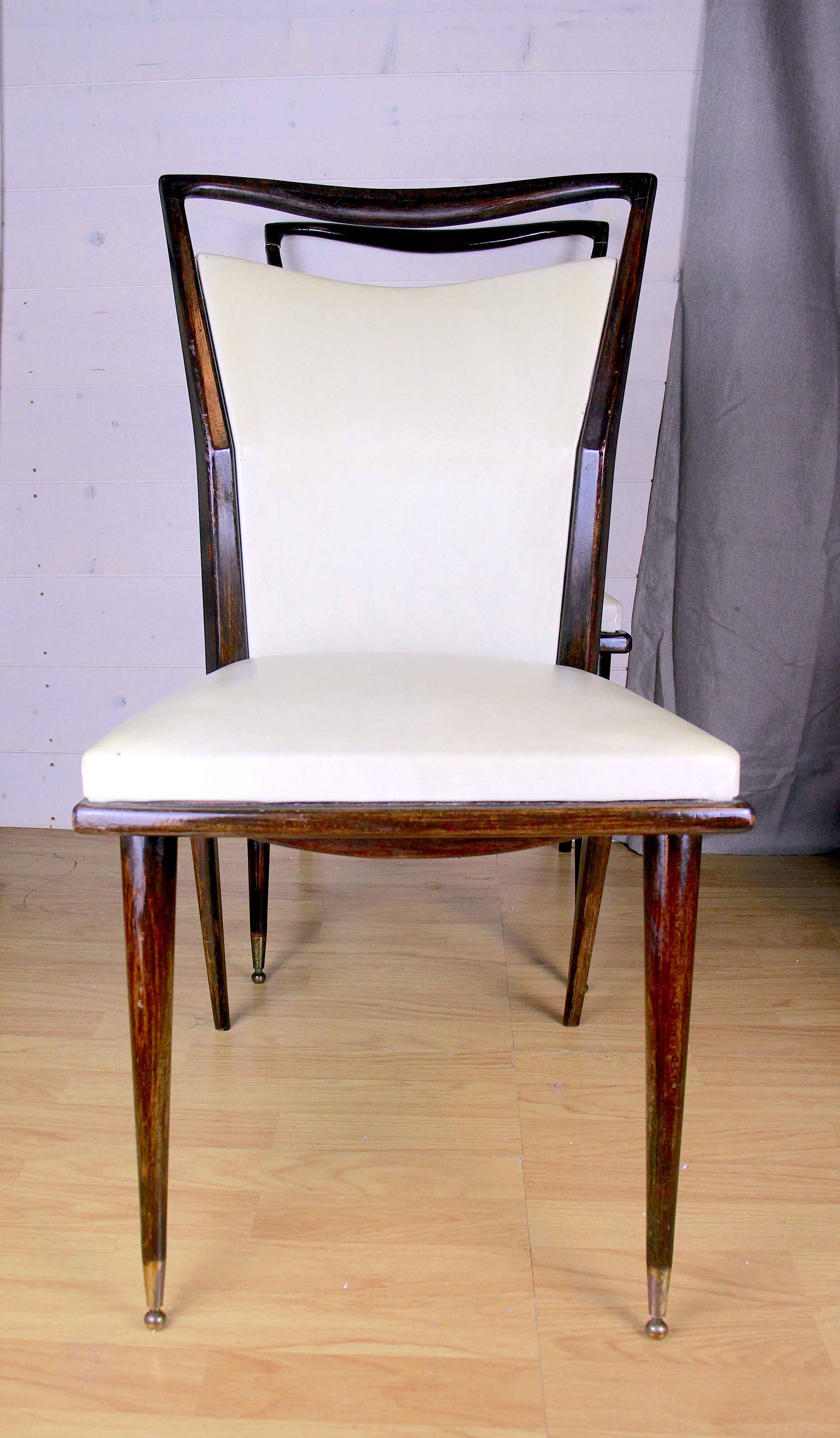 Six Mid-Century Chairs, France 1960