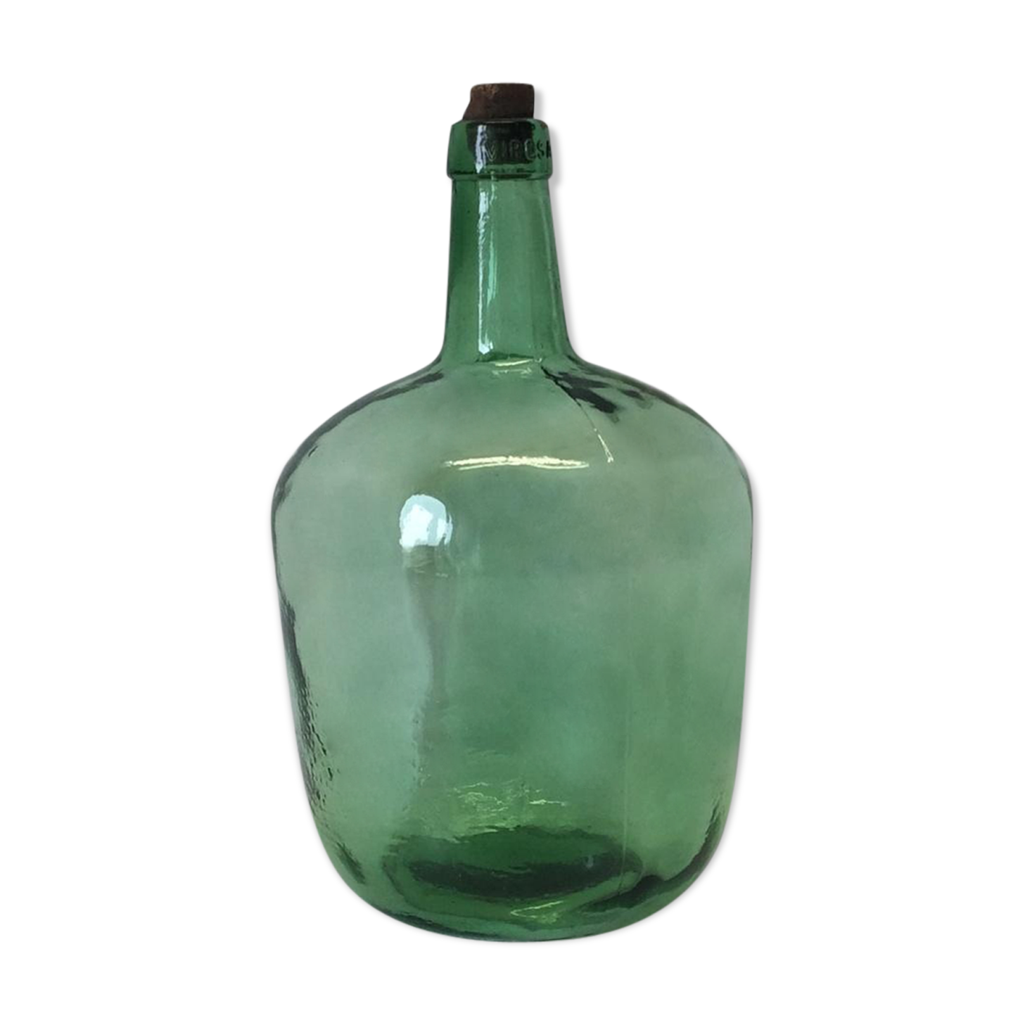 Demijohn green glass - 5 L