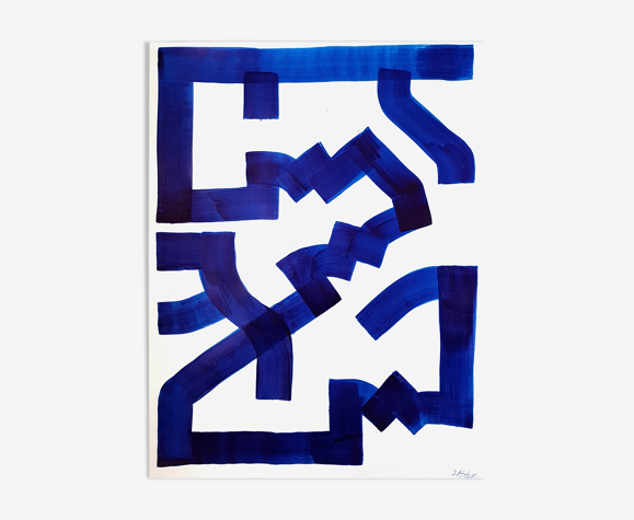 Peinture sur papier sans titre