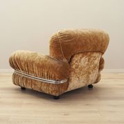 Velour armchair, Italian design, 1970s, production: Italy