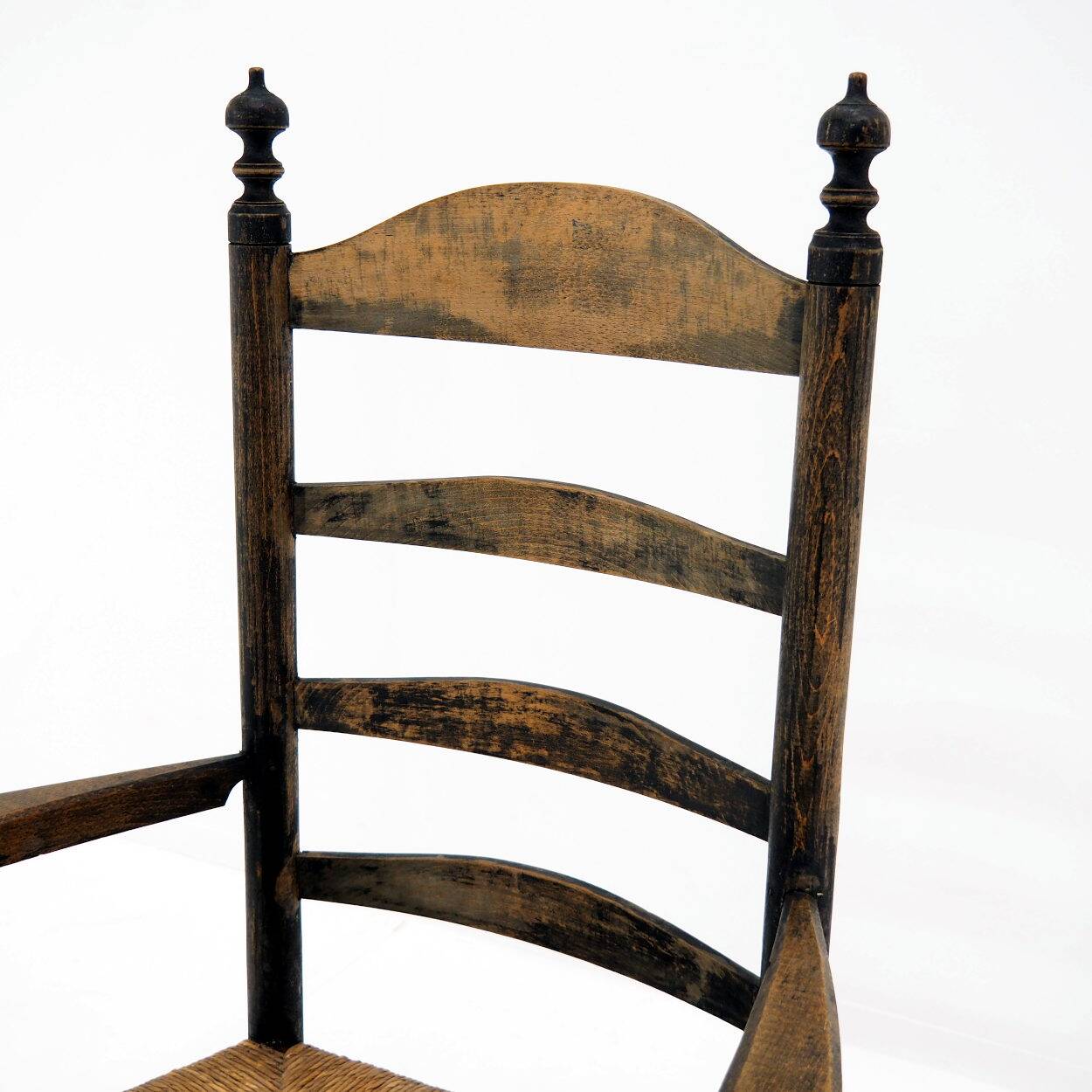 Chaise d'appoint antique « Ladder Back », Pays-Bas vers 1900