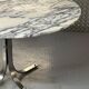 tulip table in marble and chrome metal italy 1970