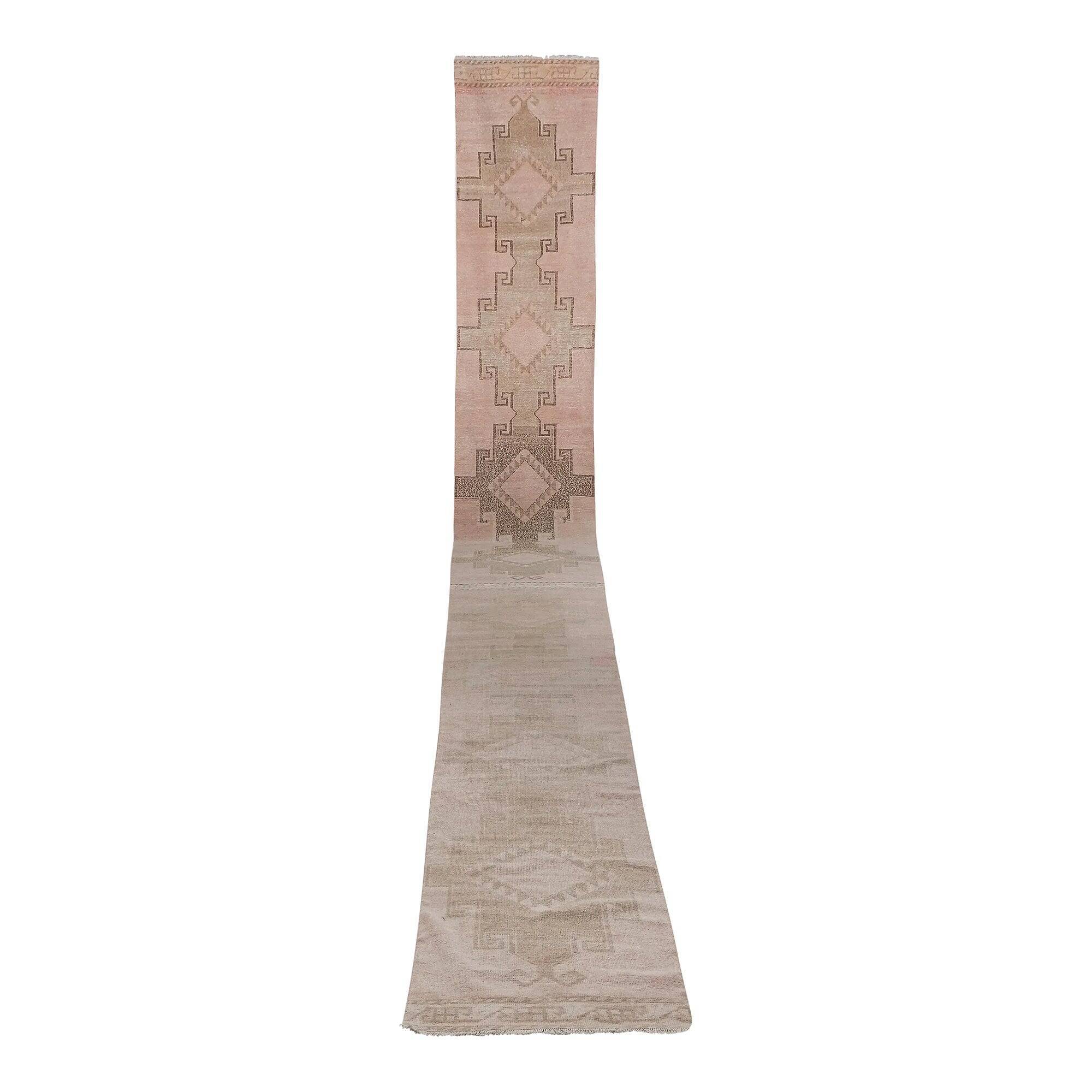 Tapis de couloir turc vintage