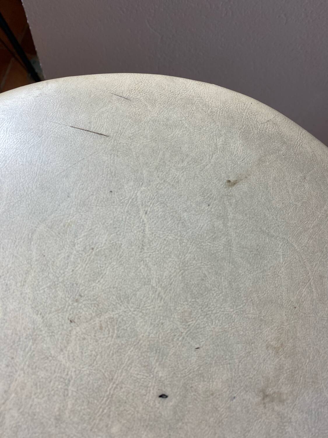 Vintage industrial metal stool