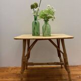 Vintage rattan coffee table