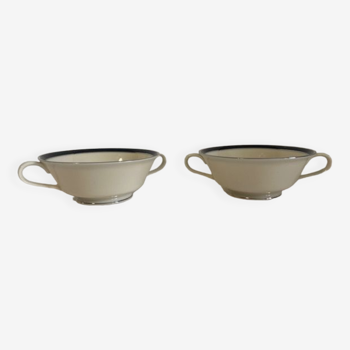 Set of 2 saucers by Lenox