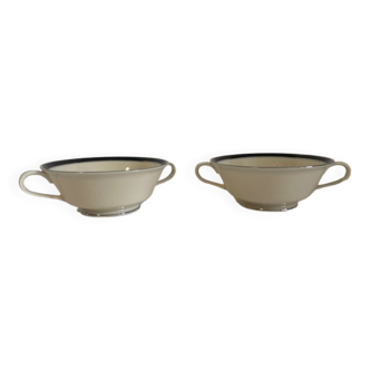Set of 2 saucers by Lenox
