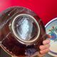 Old floral décor tableware 1 bowl, 6 flat plates & 4 bowls