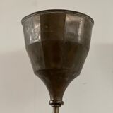 English mid-century brass floor lamp uplighter