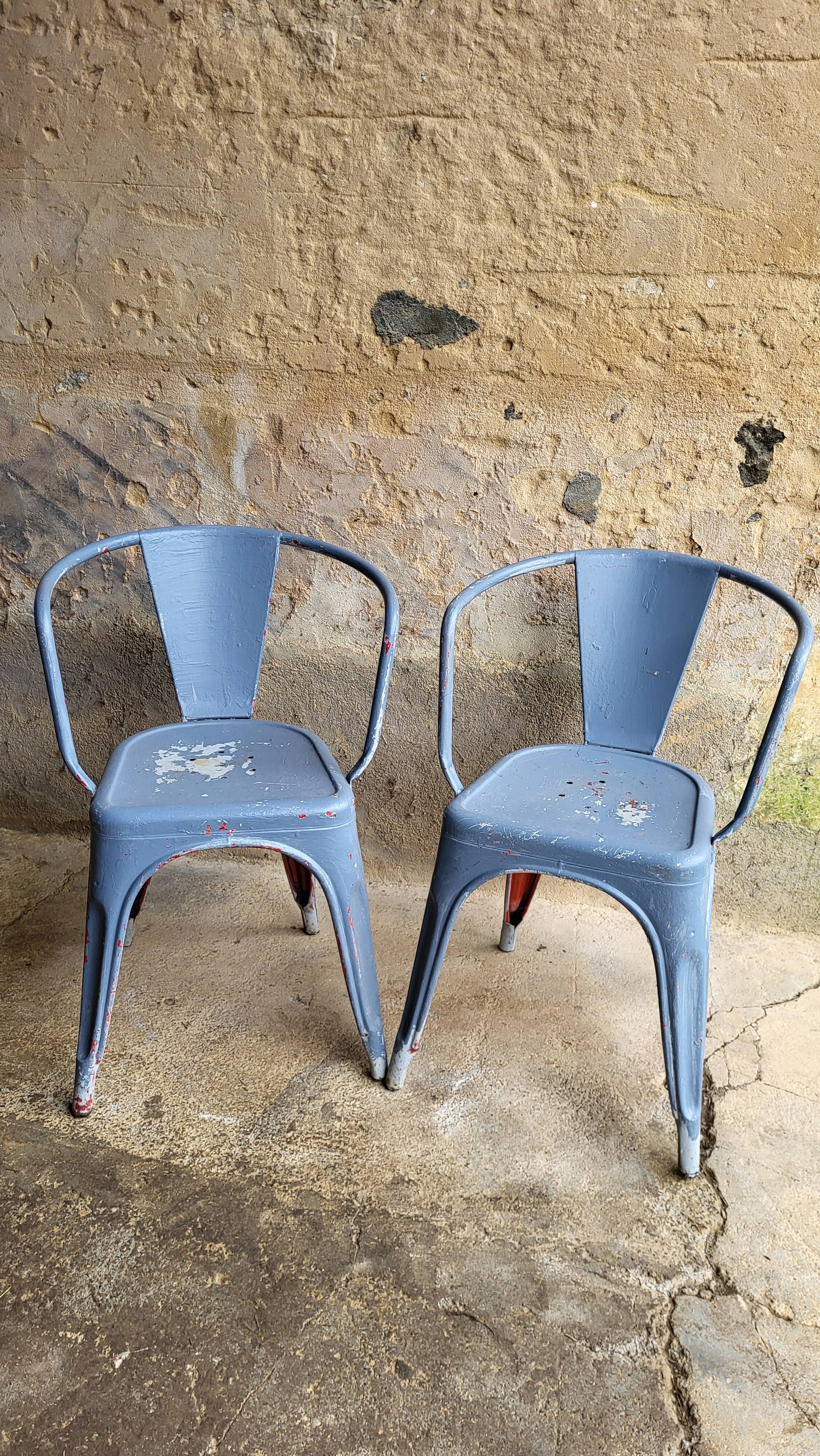 Tolix A56 armchair by Jean Pauchard 1956