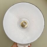 Vintage lampshade wall light in enamelled sheet metal (ref 2)