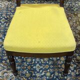 Paire de chaises françaises en acajou fin XIXème