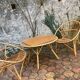 Vintage rattan lounge