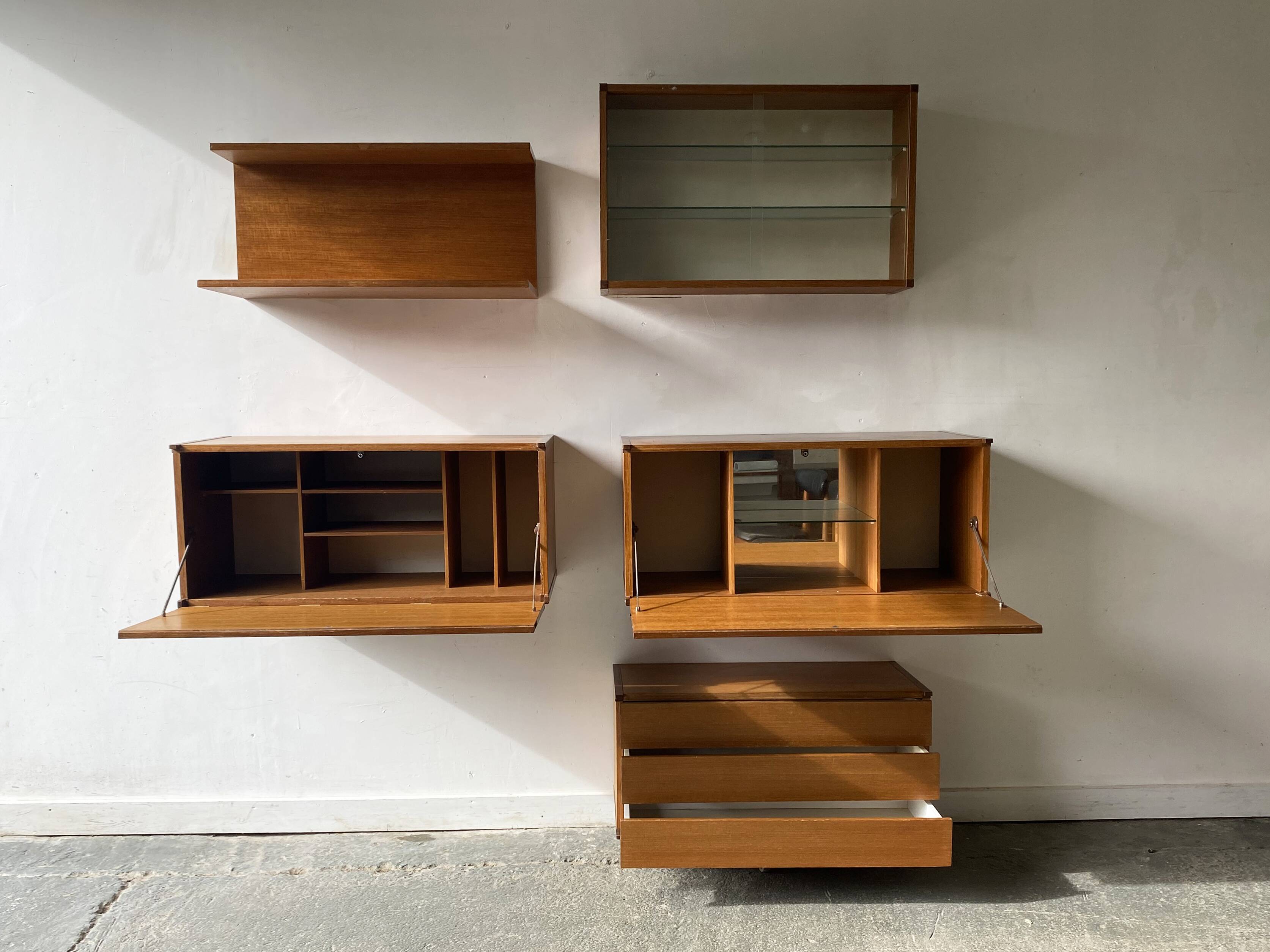 1960’s mid century Beaver & Tapley modular wall units
