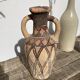 Berber water jar pottery vase in terracotta from the Rif