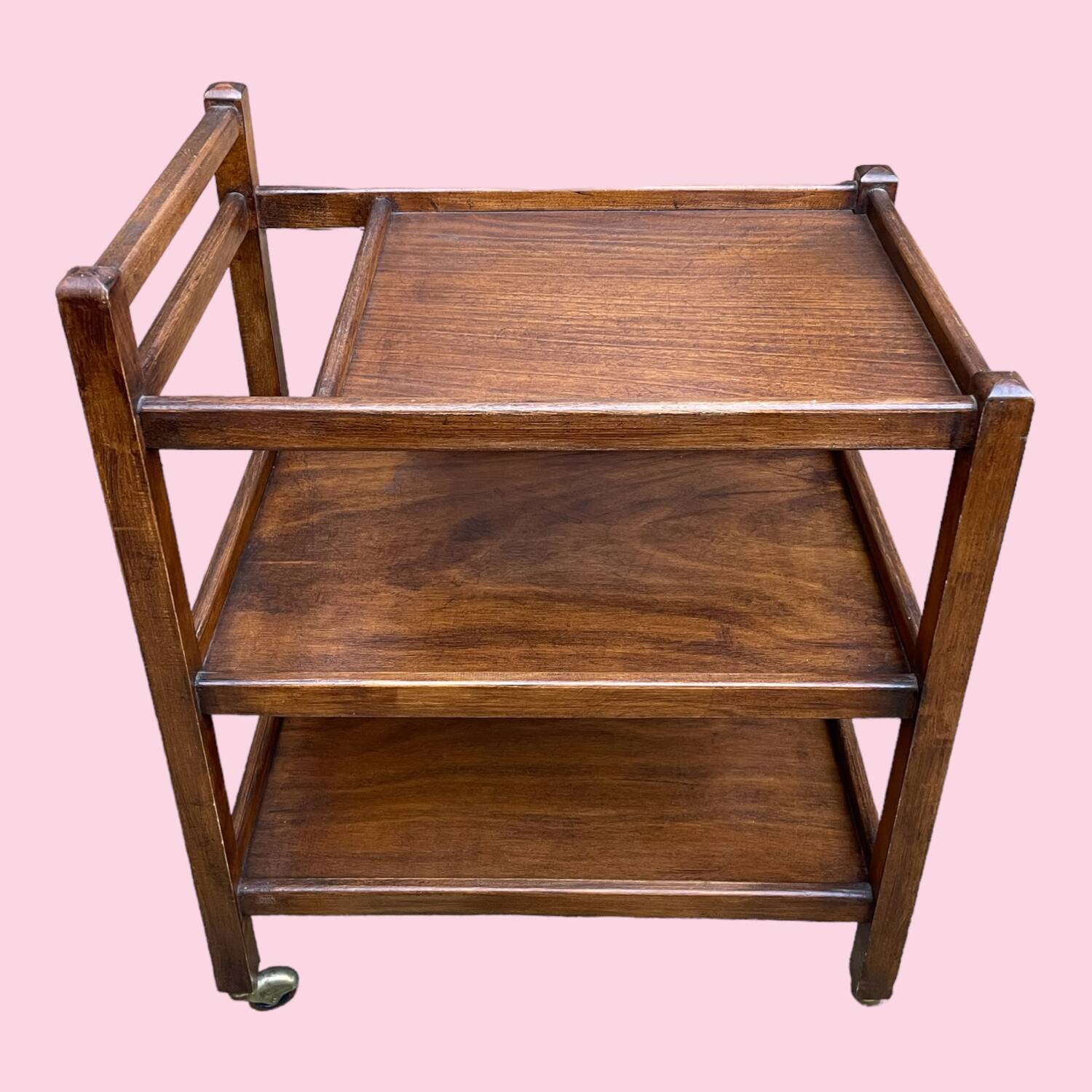 Vintage trolley on wheels, circa 1960