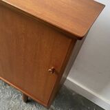 1960’s Mid-Century teak bookcase by Avalon with sliding doors