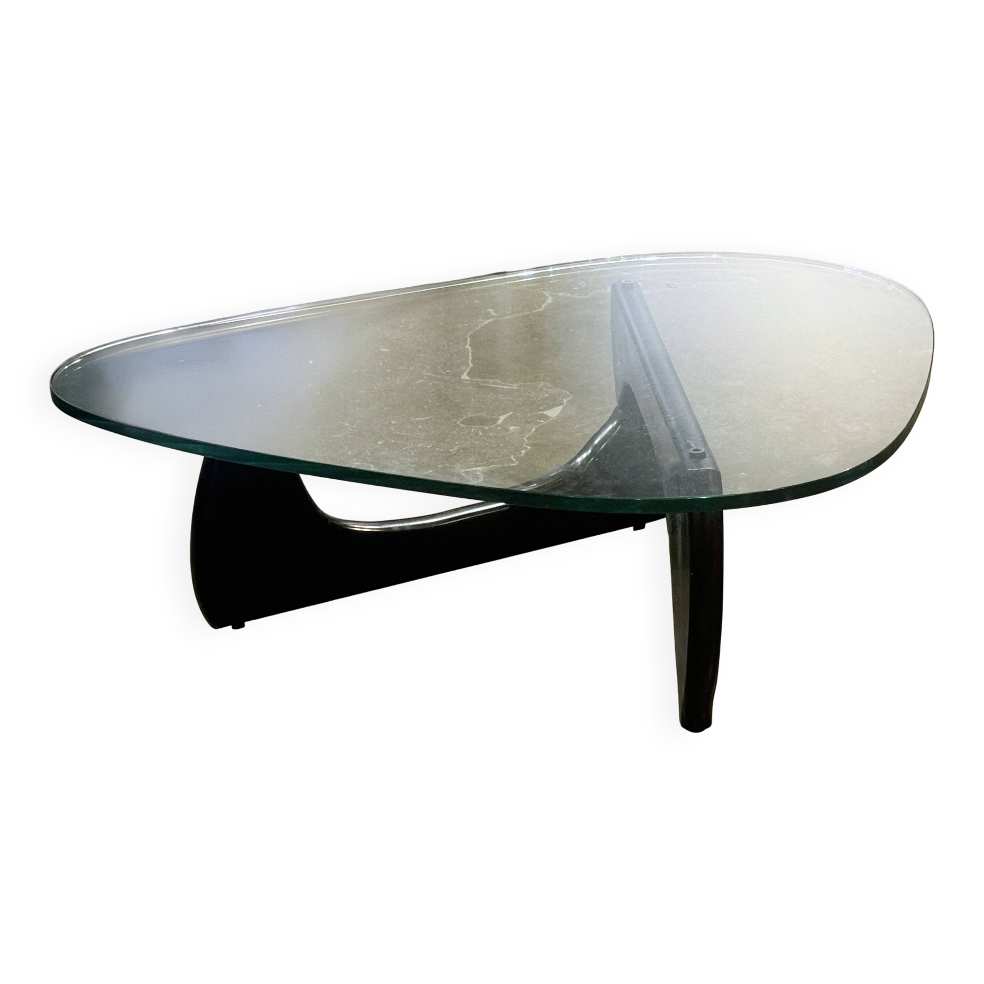 Noguchi coffee table - Vintage edition Herman Miller - 19mm glass