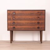 Commode en palissandre avec quatre tiroirs design Hvidt & Mølgaard