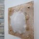 Important Murano slab wall light 39cm by Mazzega 1970s