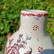 Old pink retro vase