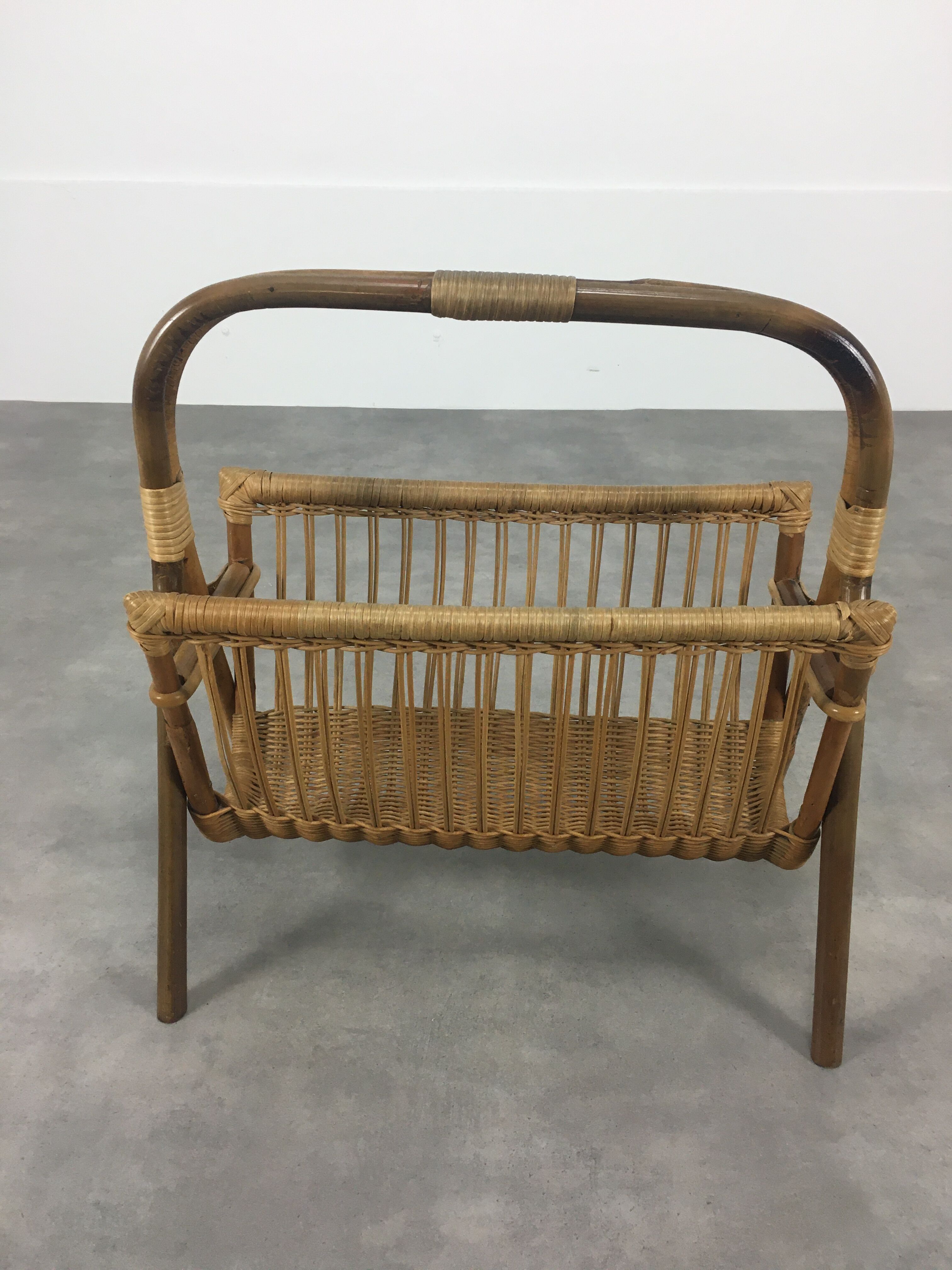 Rattan magazine door 60s