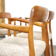 Set Of 4 Model 56 Dining Chairs In Oak By Niels Otto Møller, 1960s
