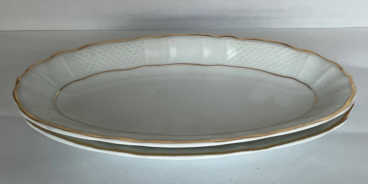 2 white porcelain ramekins