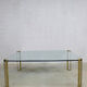 Table basse en verre design vintage Peter Ghyczy 'pur luxe'