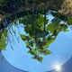 Deux miroirs rond  en verre Italie 70cm