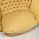 Capitonné loveseat 1950s