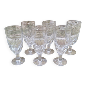 Lot de 6 verres à absinthe