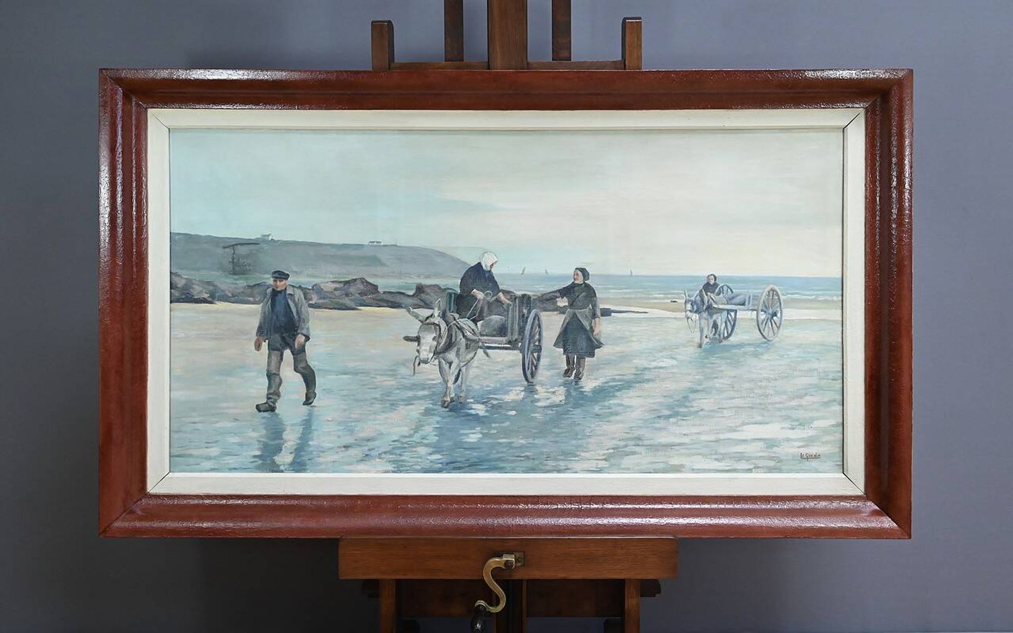 Grand Tableau « Les Goémoniers », de A. Le Guen – 1969