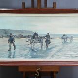 Large Painting “Les Goémoniers”, by A. Le Guen – 1969