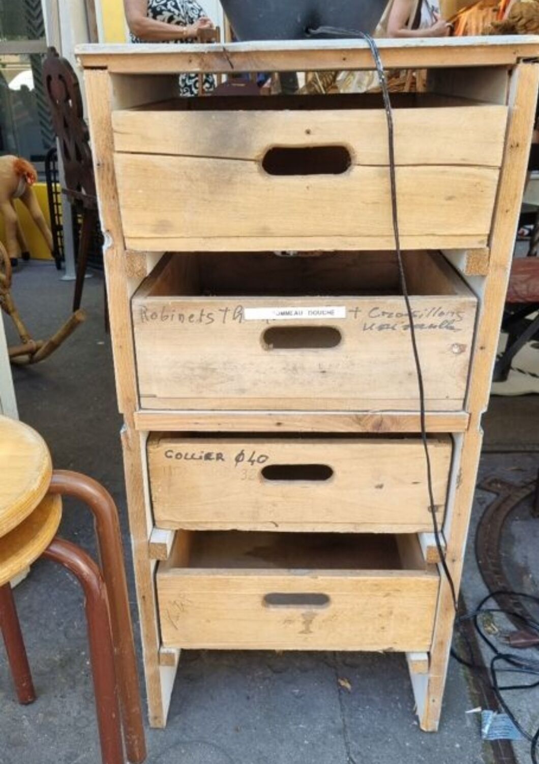 Craft cabinet with drawers