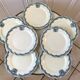 7 flat plates Terre de Fer Salins model "Versailles" XIXth