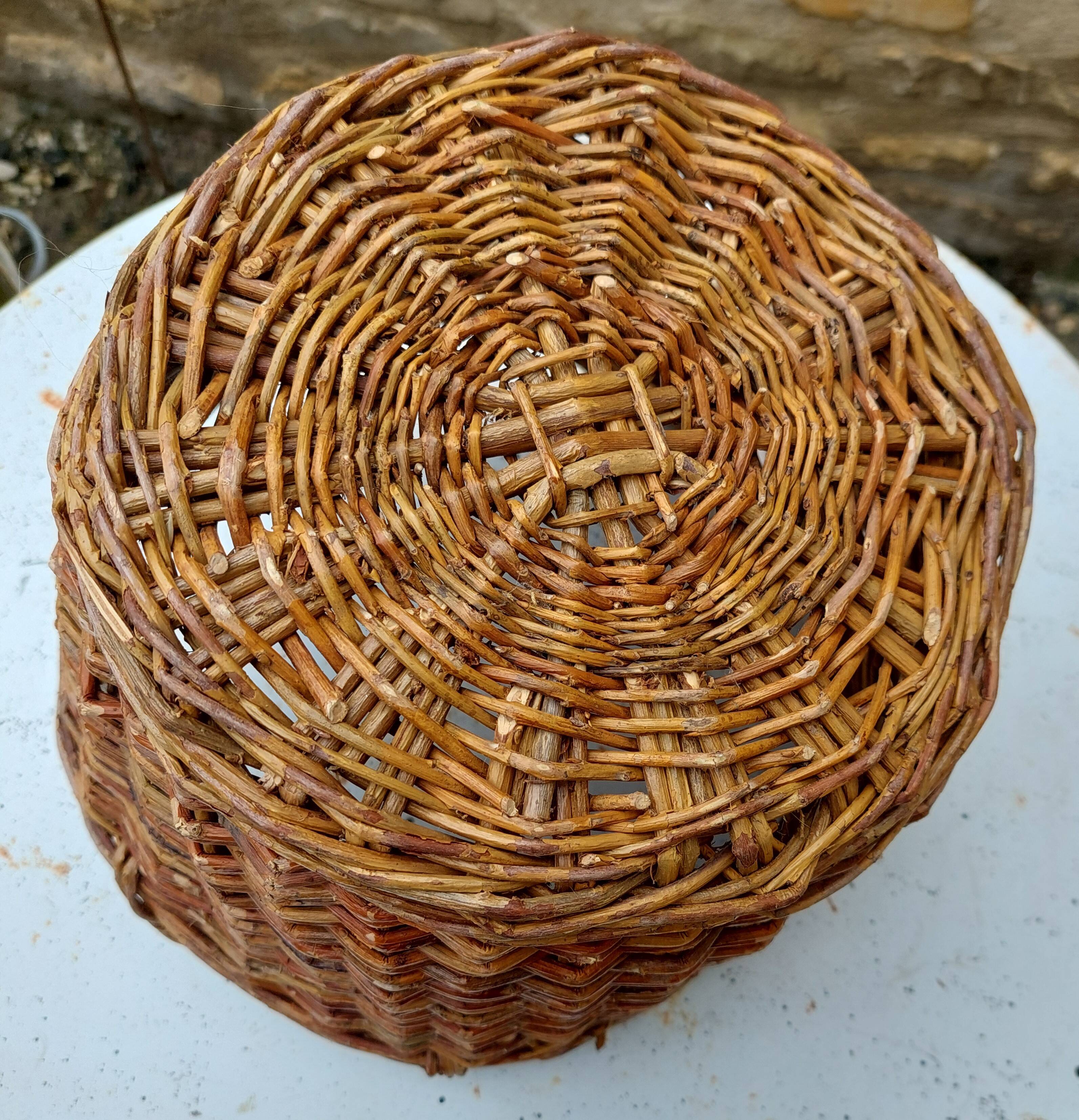 Vintage wicker basket 29 cm